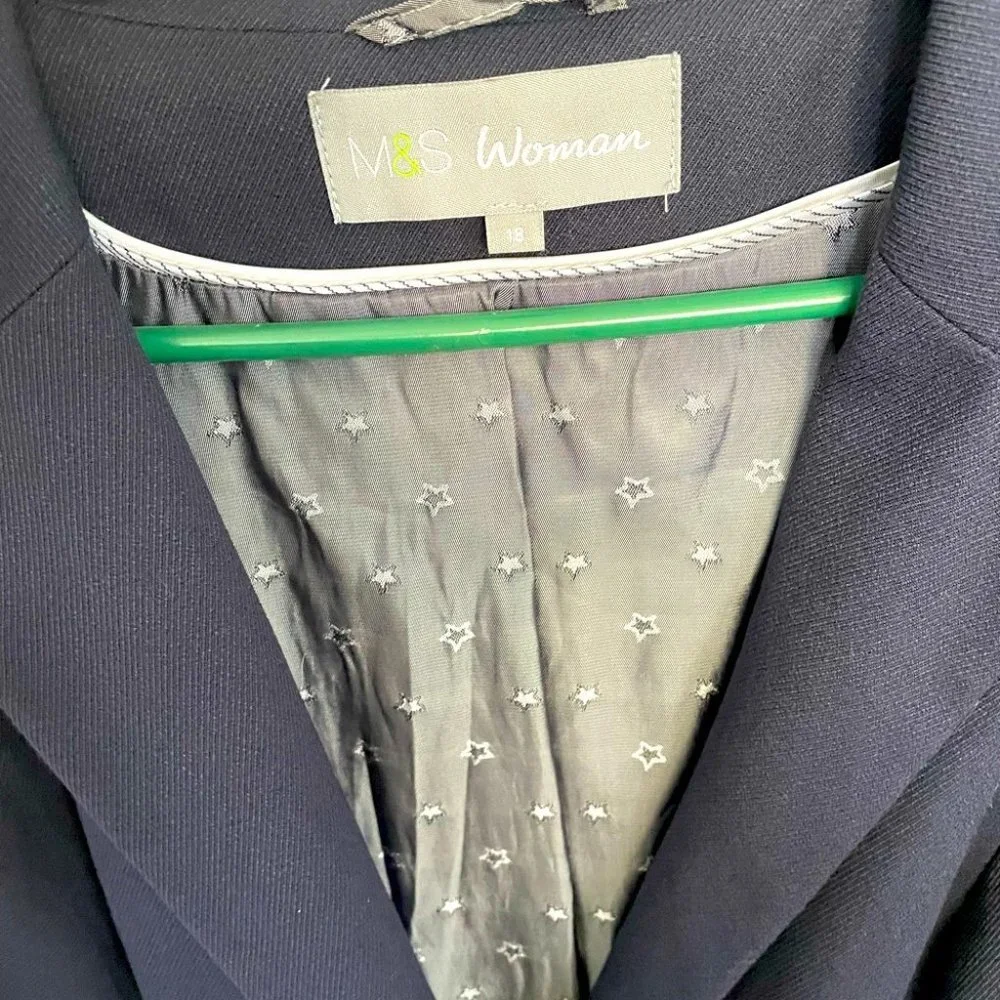⭐️Host Pick⭐️ MARKS & SPENCER navy blue suit - Picture 3 of 8